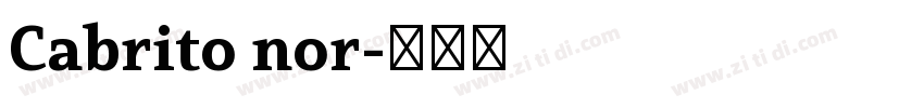 Cabrito nor字体转换